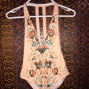 Peach One piece swimsuit
